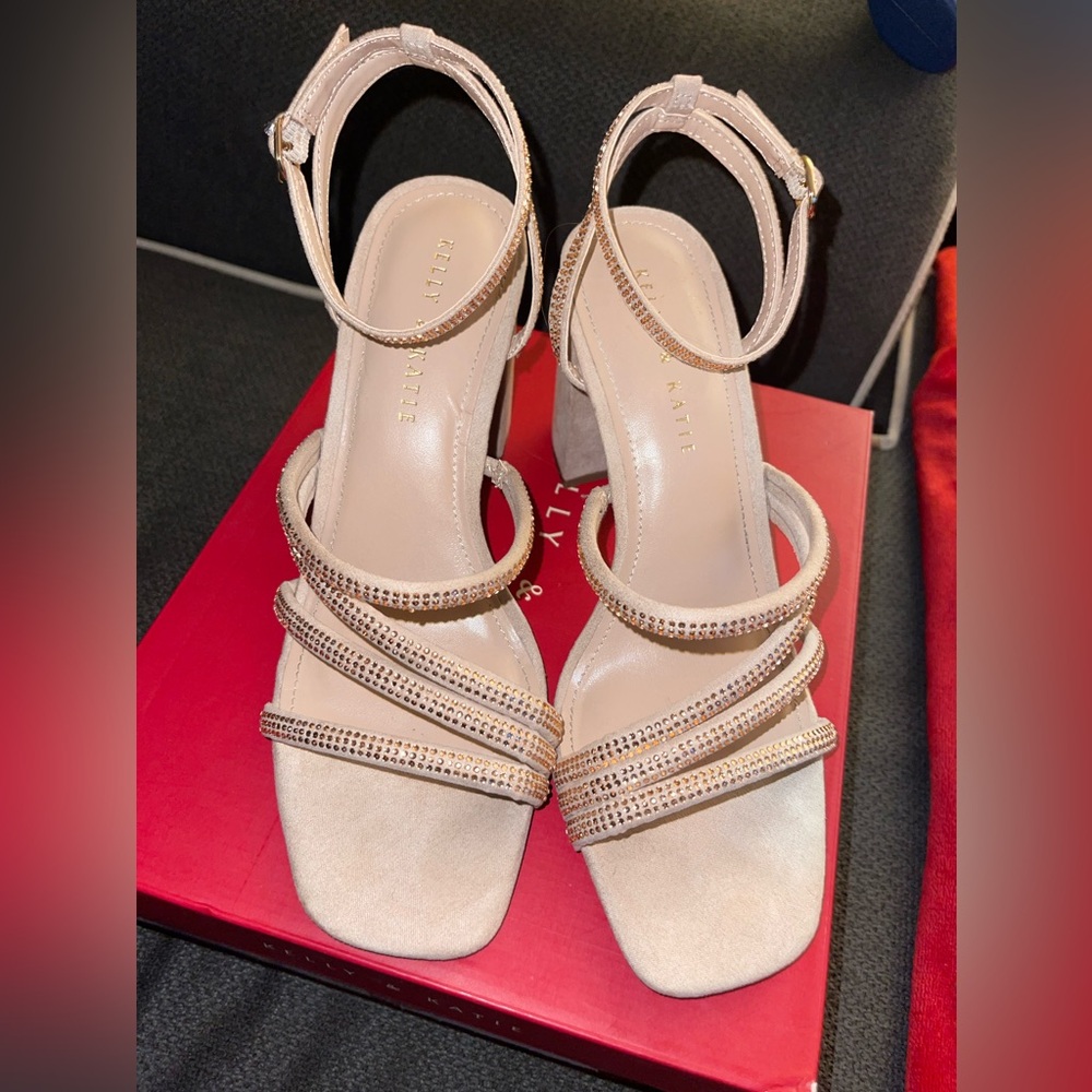 Peach Sandal Heels